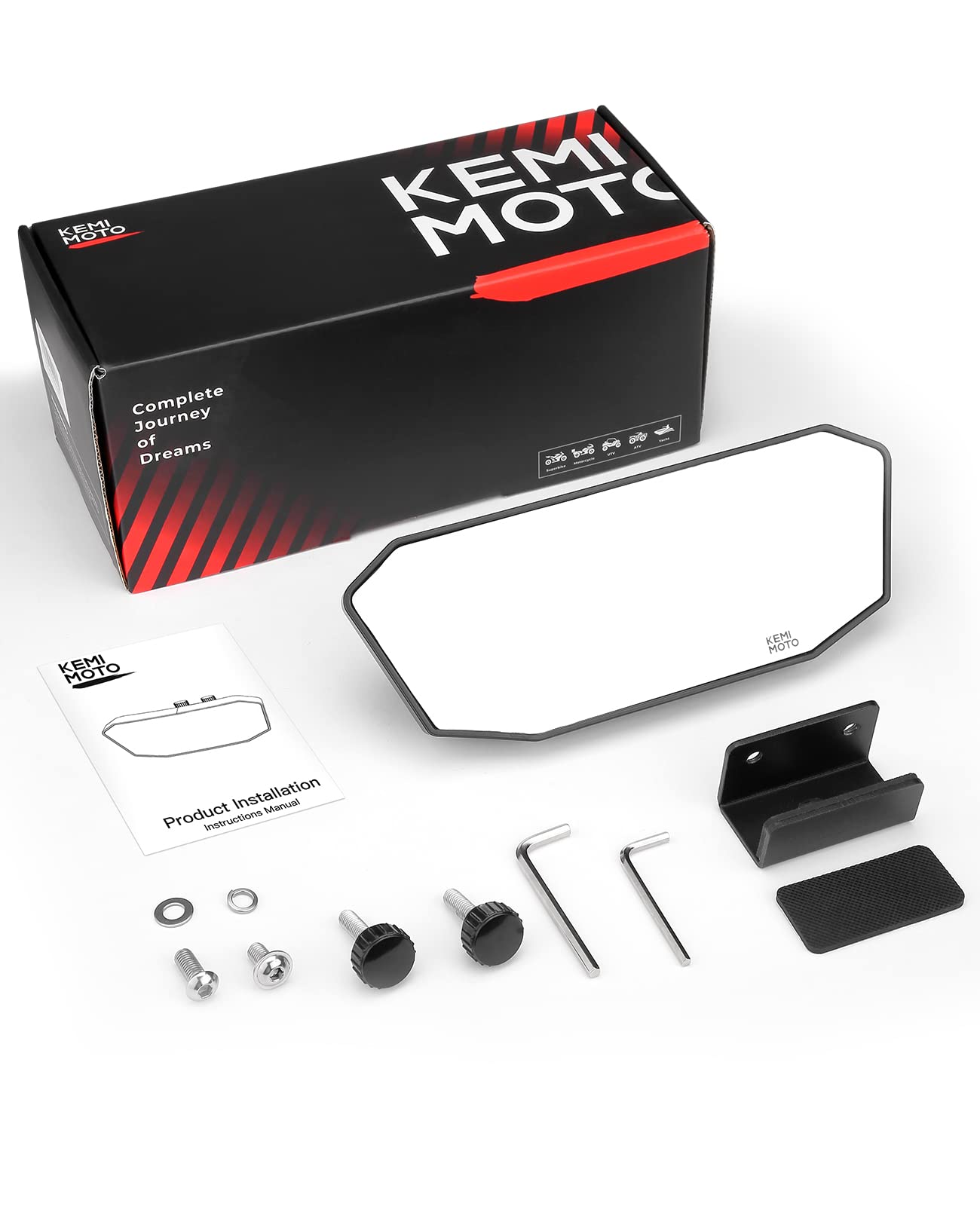 Universal Boat Rear View Mirror - Kemimoto