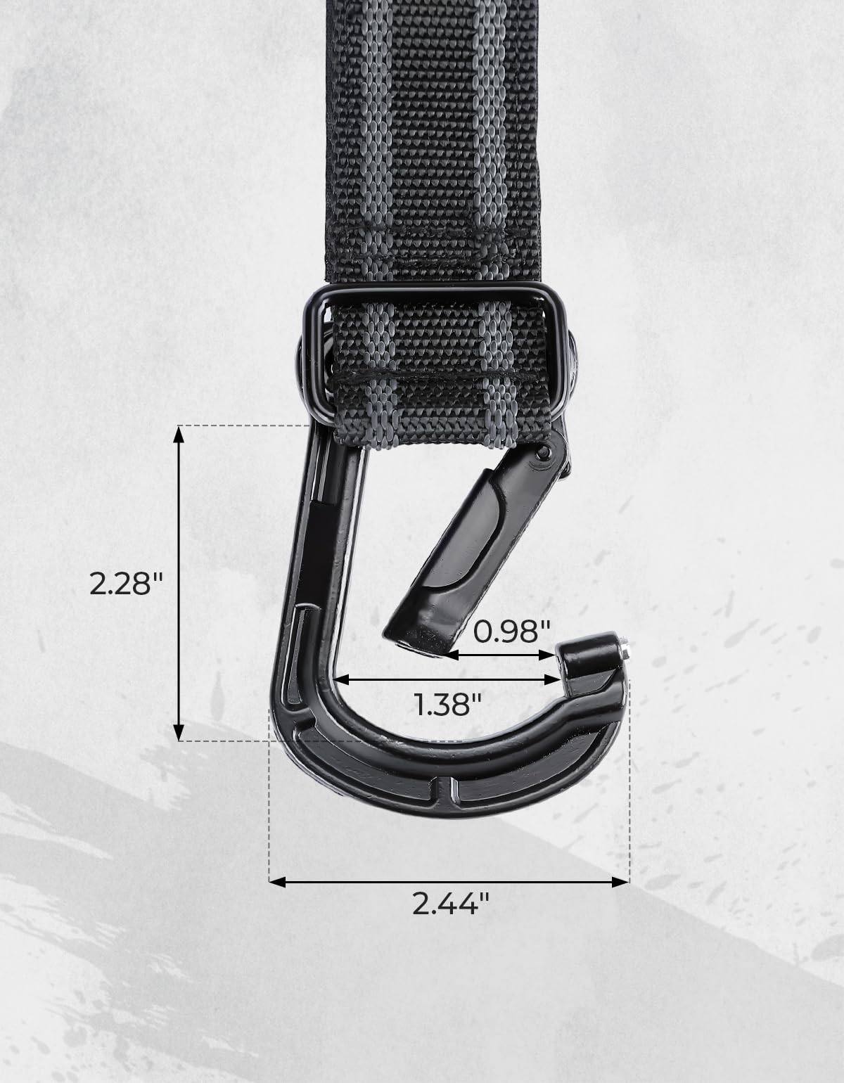2 pcs UTV Helmet Hanger Hook fits 1.5" -2.0" Roll Bar for Polaris RZR, Can Am - Kemimoto