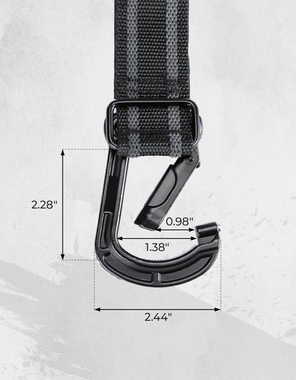2 pcs UTV Helmet Hanger Hook fits 1.5" -2.0" Roll Bar for Polaris RZR, Can Am - Kemimoto