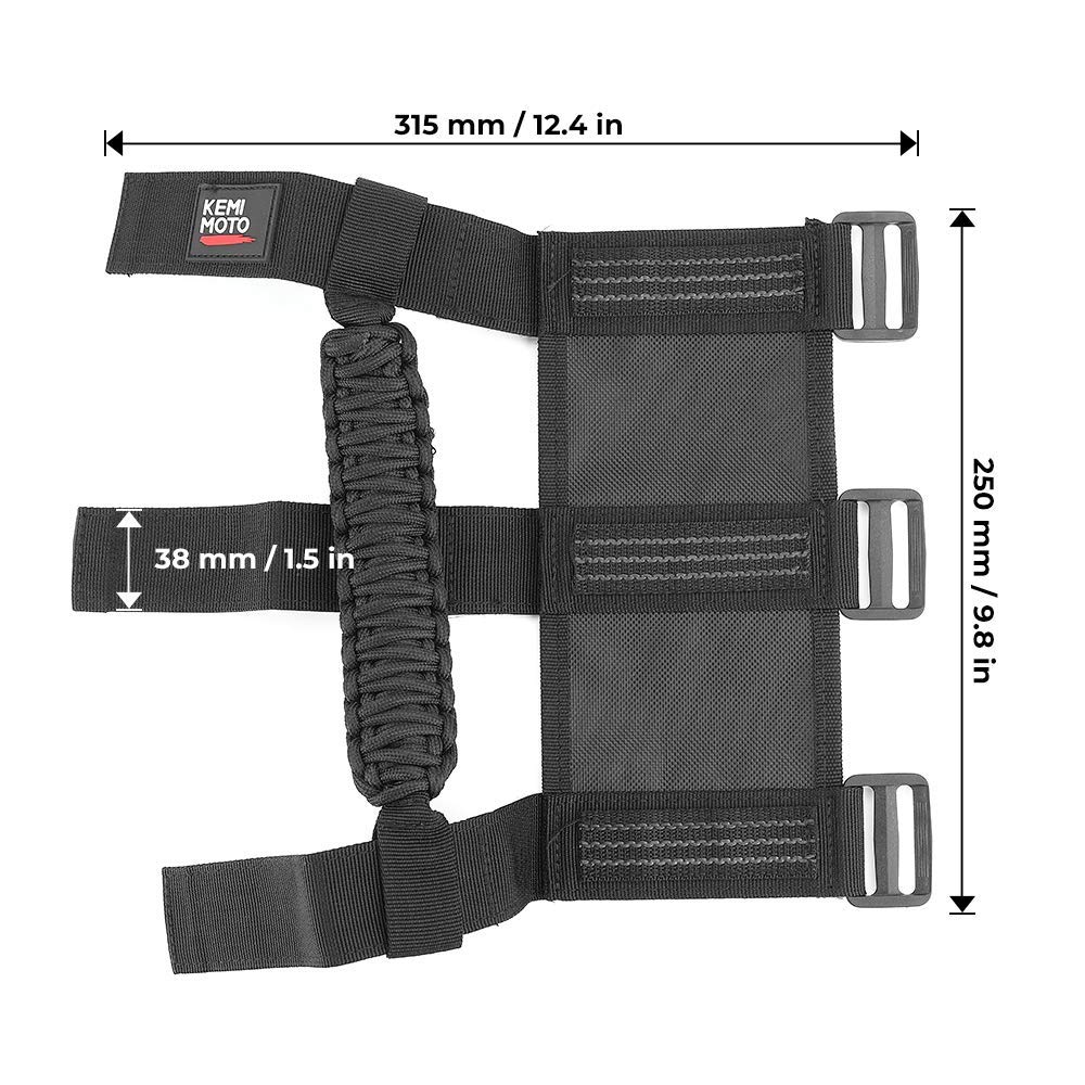 UTV Universal Heavy Duty Grips, Grab Handle Fit 1.5-2â€?Roll Bar - Kemimoto