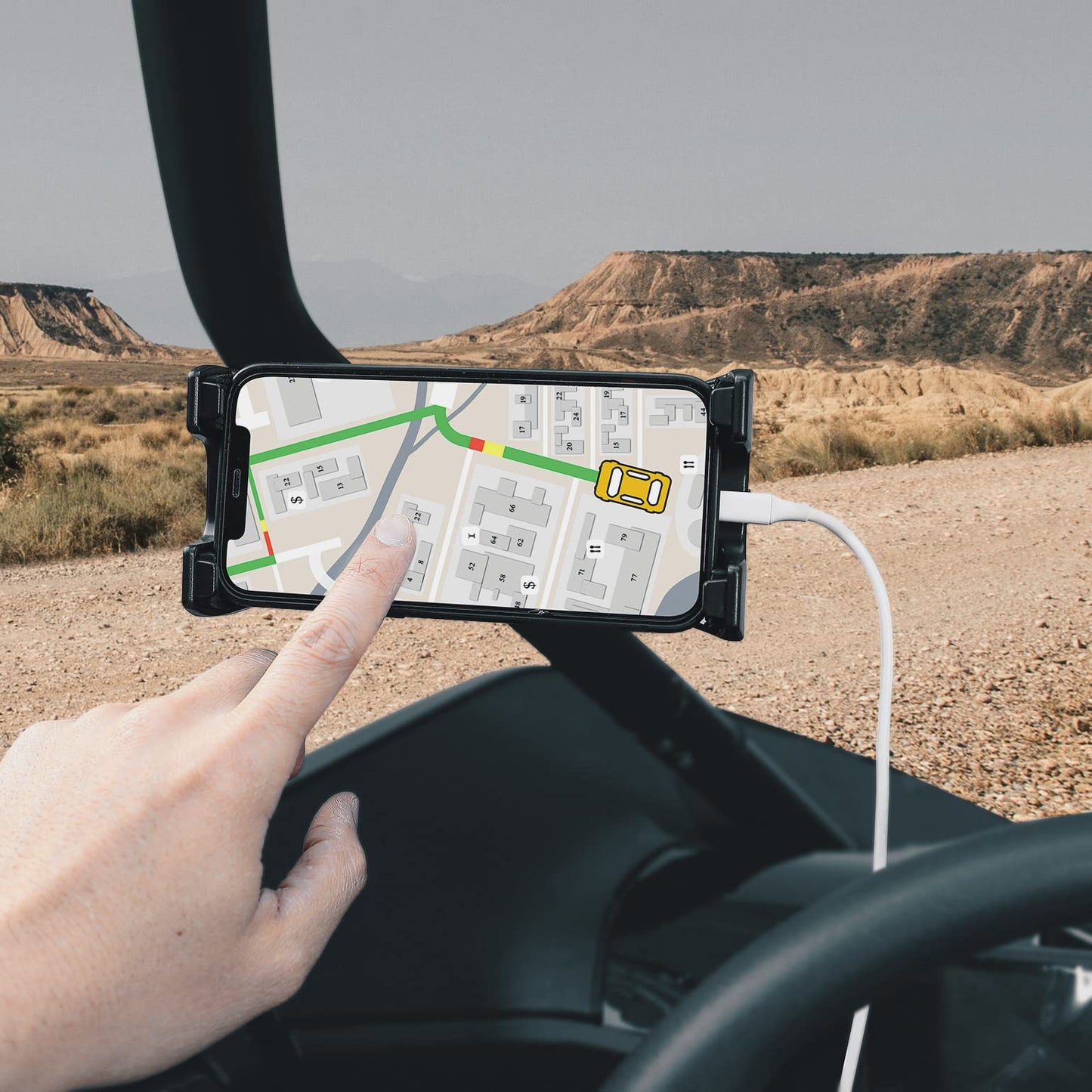 Phone Holder Tablet Mount 360Â°Adjustable For iPhone iPad Samsung Can am Polaris - Kemimoto