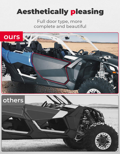 Aluminum Full Doors for Can-Am Maverick X3 and X3 Max - Kemimoto