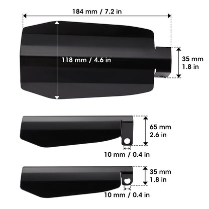1 Pair Motorcycle Hand Shields for 2014-2022 Touring Models - Kemimoto
