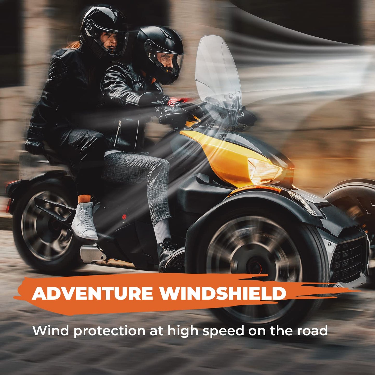 Sport Windshield For Can Am Ryker Rally 2018-2021 - Kemimoto