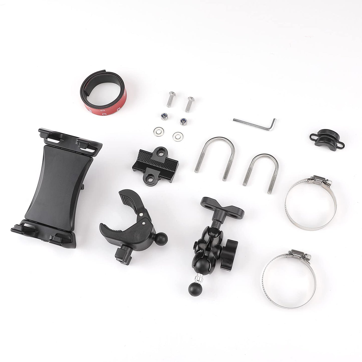 Universal Phone Holder 360Â°Adjustable with Button Lock For 0.6-1.25"/1.5-1.75" Roll Bar - Kemimoto