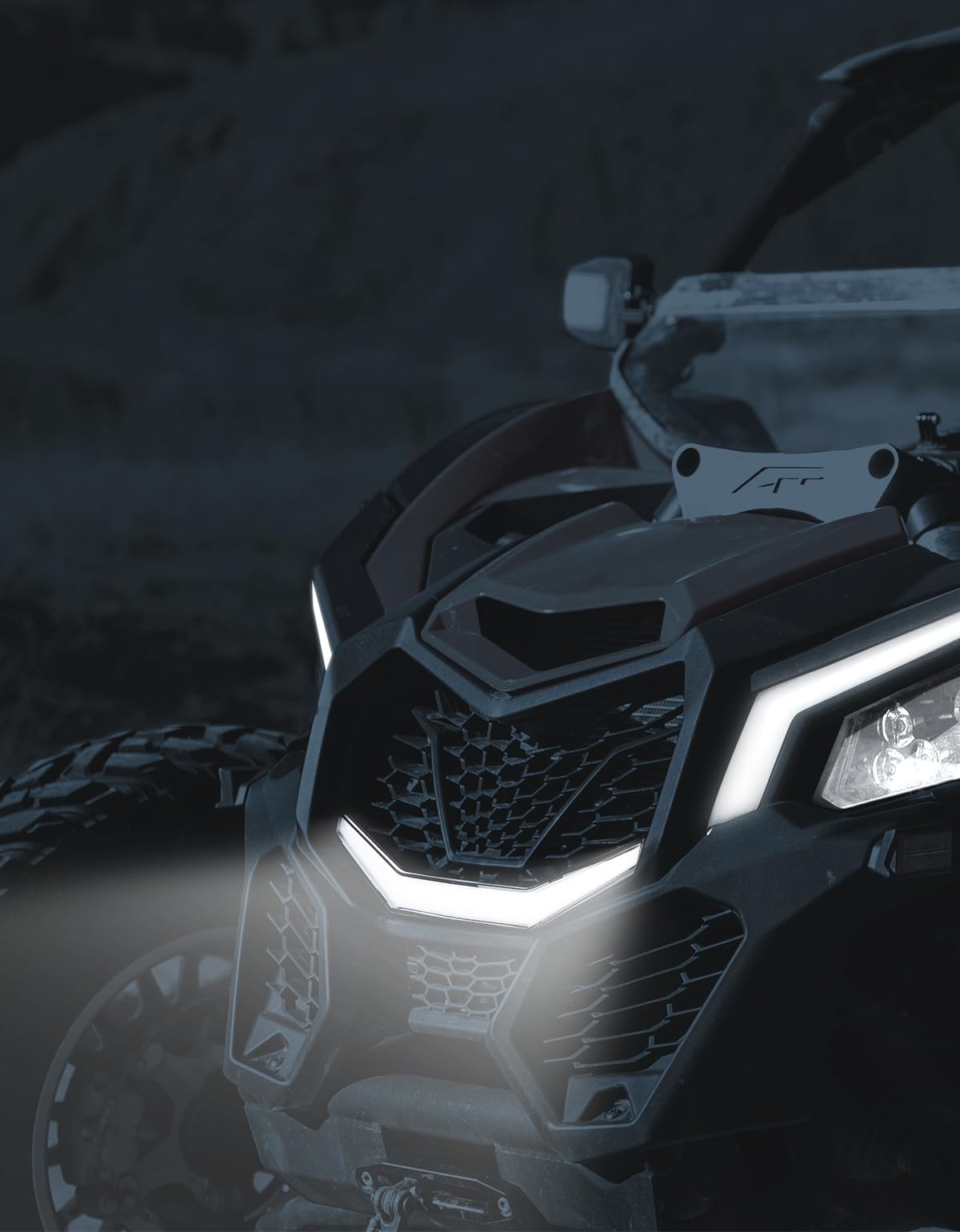 Front Bumper Mesh Grill For Can-Am Maverick X3 - Kemimoto