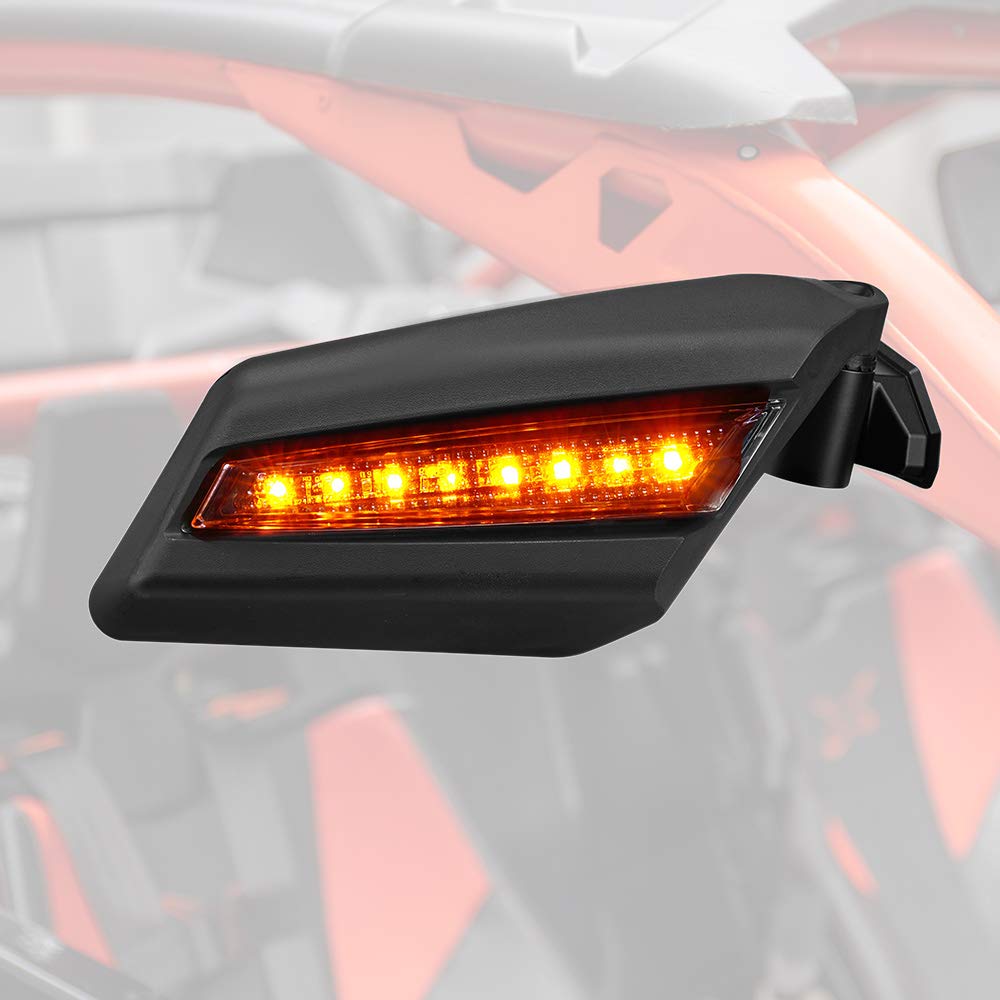 Side Mirrors with Turn Signal Light for Can-Am Maverick X3