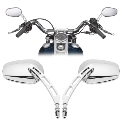 Harley Motorcycle Side Rearview Mirrors - Kemimoto
