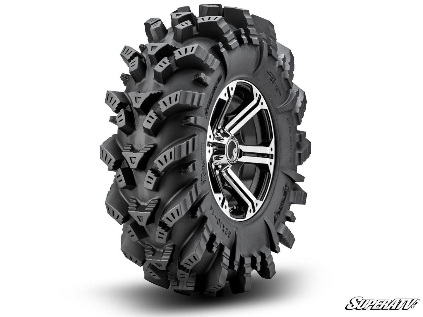 Intimidator Tires 28x10x14 on 14" Bandit H-Series Machined Finish Wheels 4/156 Pattern