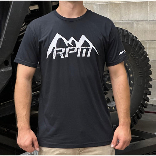 RPM Snowy Mountain T Shirt Black