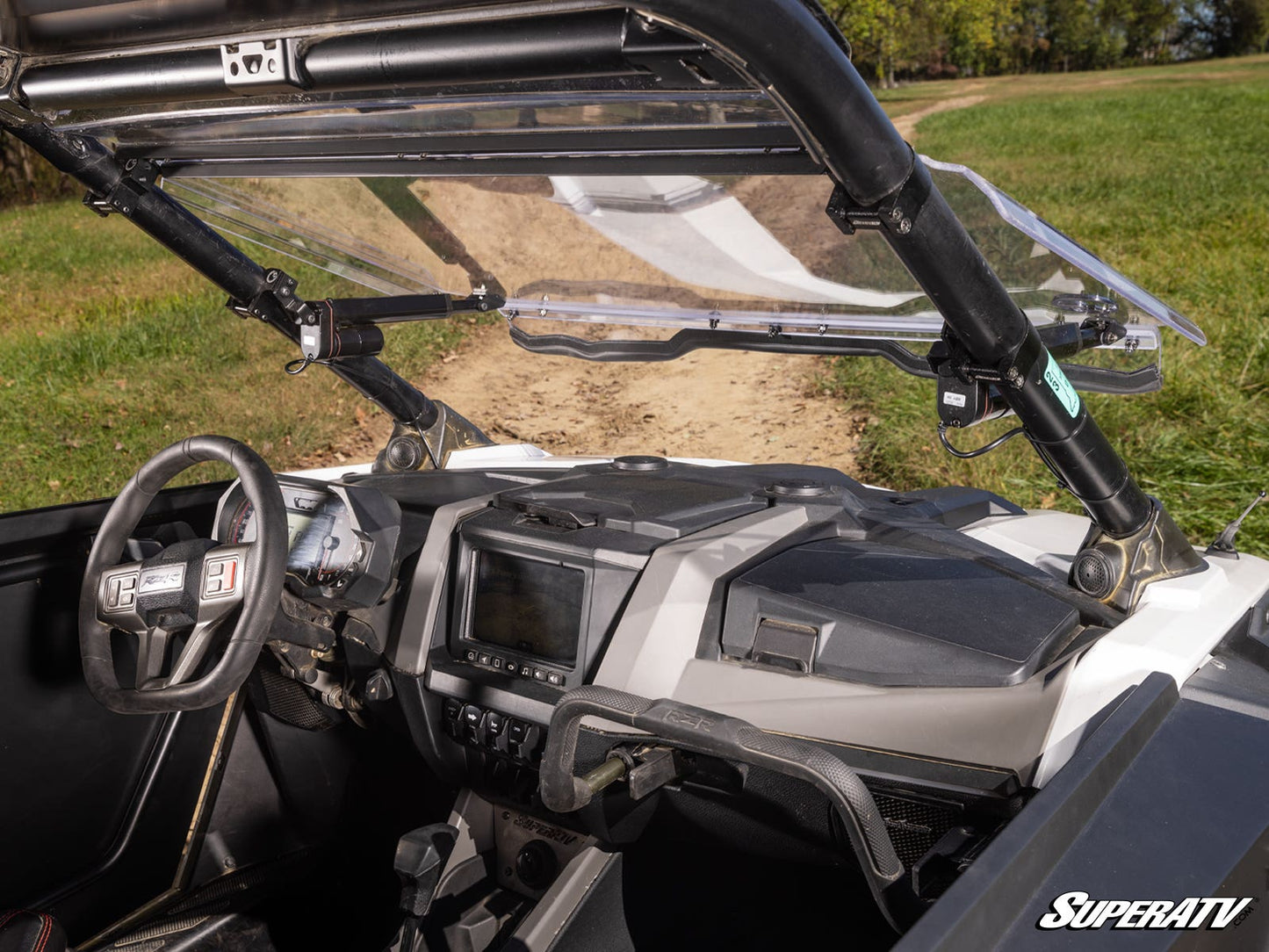 Polaris RZR Turbo R MaxDrive Power Flip Windshield