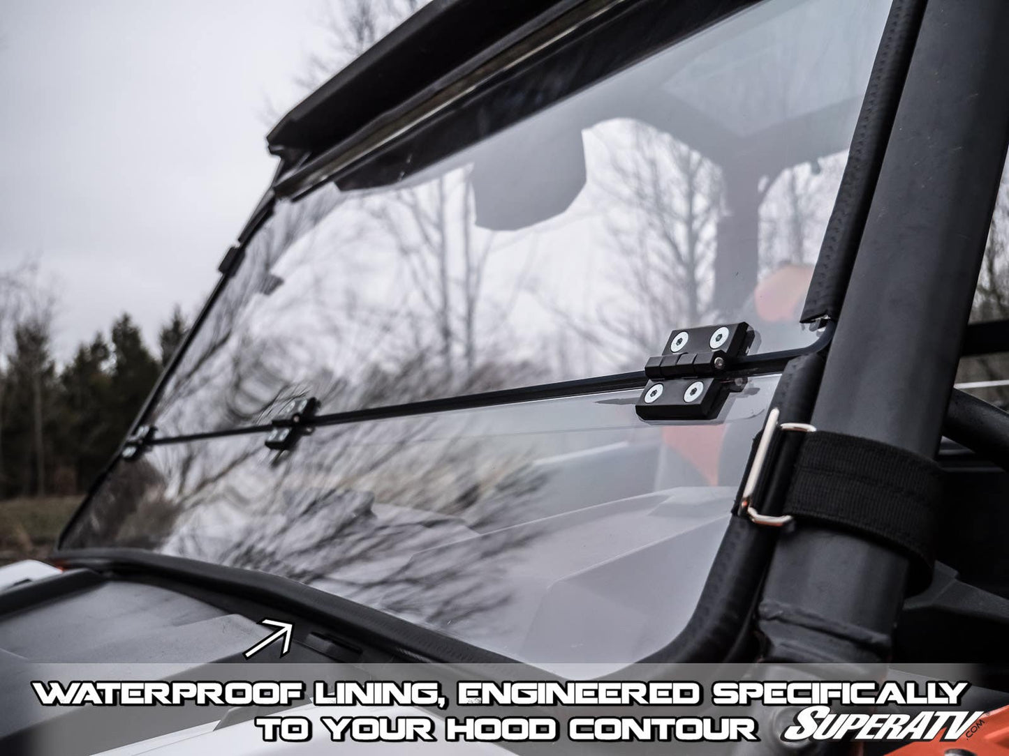 Polaris General Flip Down Windshield