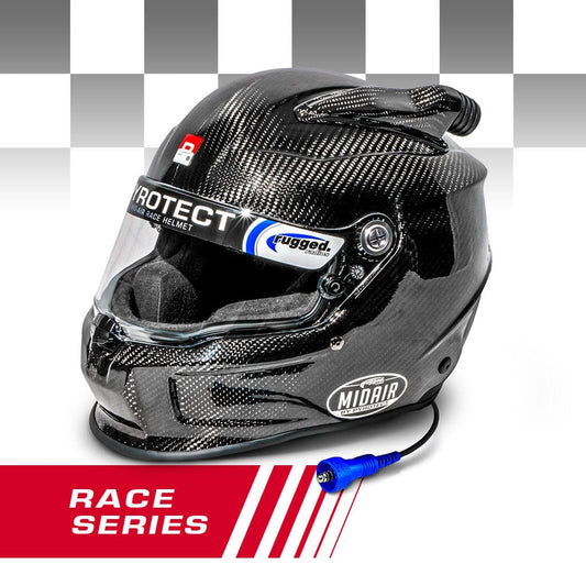 Pyrotect SA2025 RACE Pro Airflow Mid Forced Air 3K Carbon Wired OFFROAD - Medium