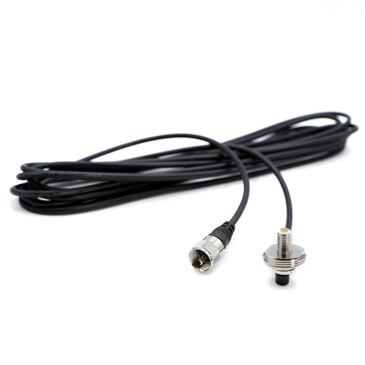 17 Ft Antenna Coax Cable with 3/8  NMO (TM) Thick Mount