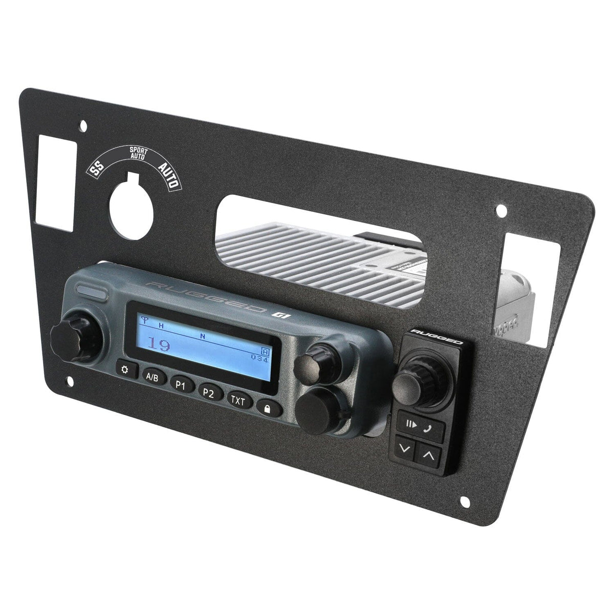 2024 Yamaha YXZ Mount for Mobile Radio and 696 Rocker Intercom