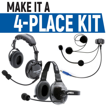 Rear Seat Expansion Kit with Helmet Kits or Headsets - Offroad Mono / Ultimate Headset - Over the Head