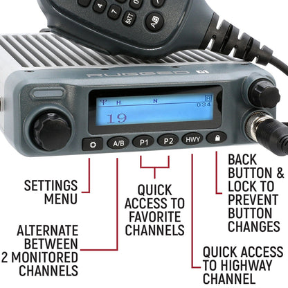 Radio Kit - G1 Adventure Series Waterproof Gmrs Mobile Radio With Antenna