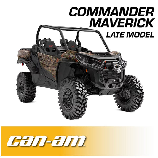 Can-Am Commander and Late Model Maverick Complete Communication Kit with Bluetooth Intercom and 2-Way Radio