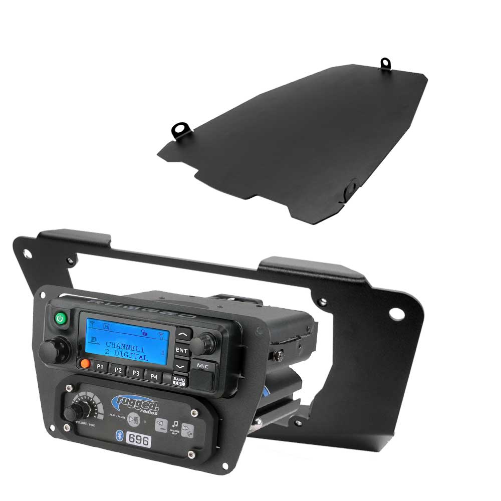 Can-Am Commander and Maverick - Glove Box Multi-Mount Kit for Rugged UTV Radios and Intercoms - Icom F5021
