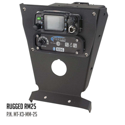Can-Am X3 Multi Mount Kit for Rugged UTV Intercoms and Radios - Rugged M1/G1/G4/RM45/RM60/GMR45