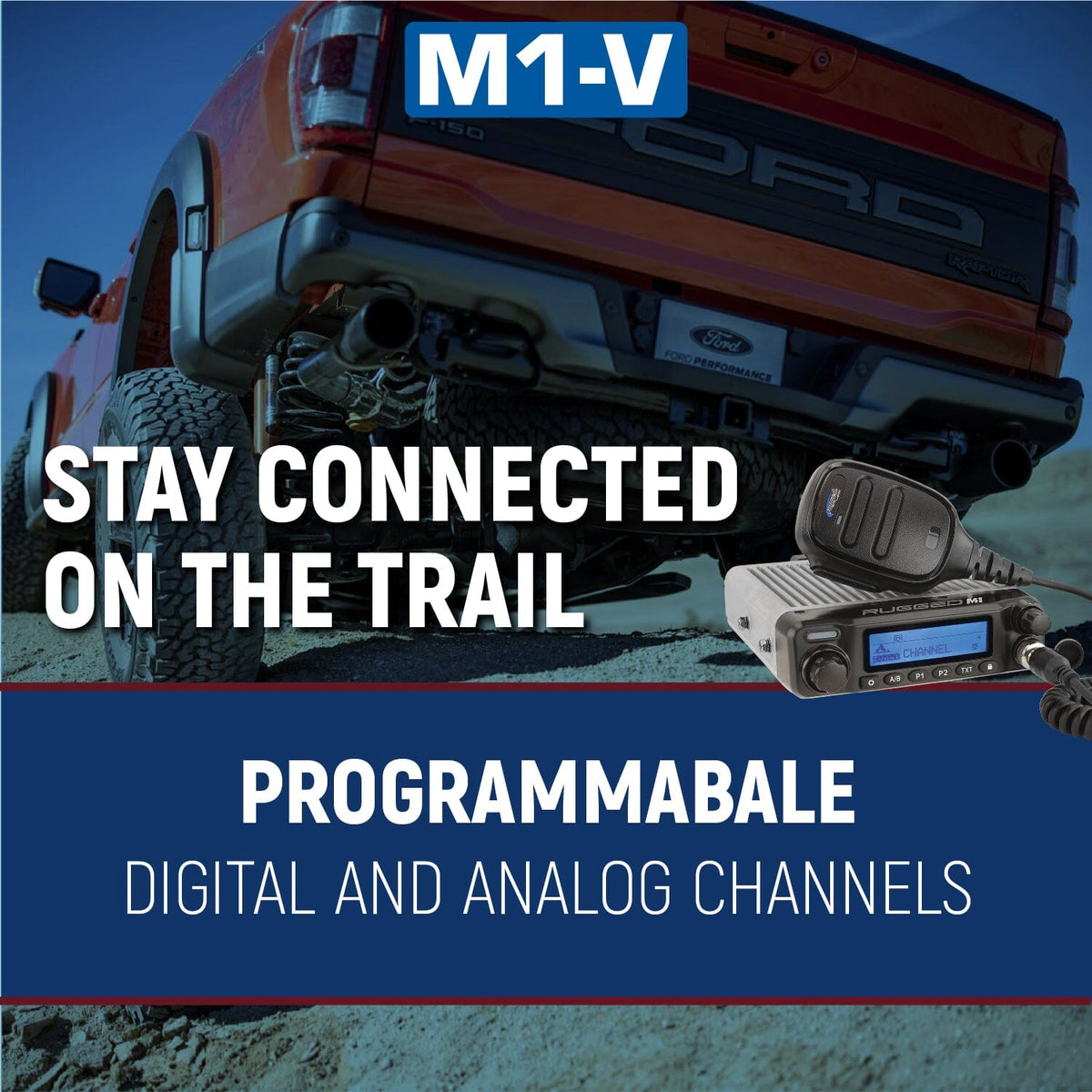 Ford Raptor Two-Way Mobile Radio Kit - M1-V - Business Band VHF