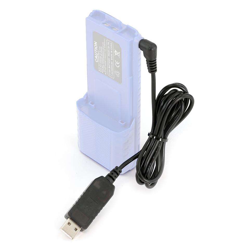 GO FURTHER BUNDLE - for V3 and RH5R Handheld Radios - Long Range Antenna  XL Battery  and USB Charging Cable