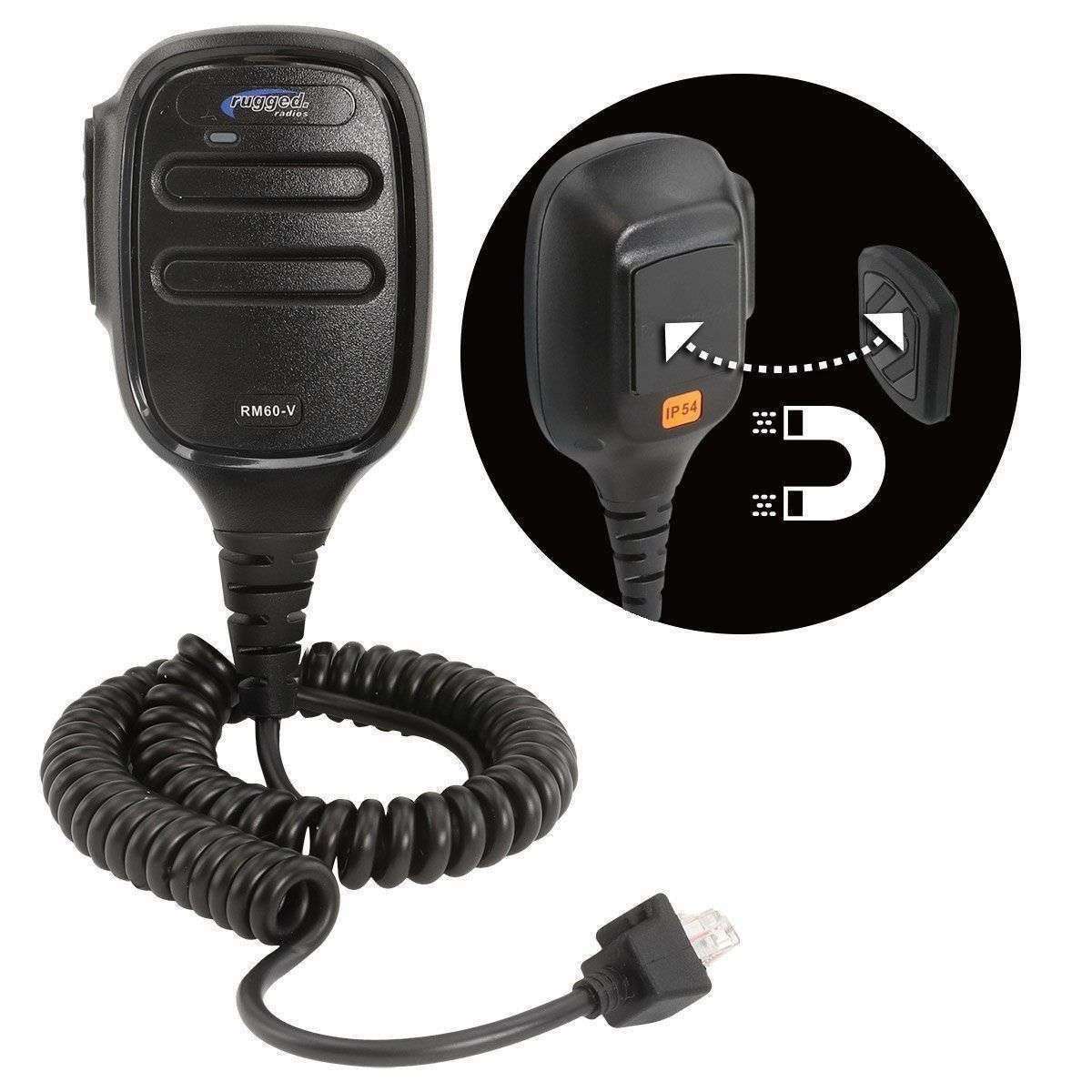 Hand Mic for RM45 & RM60 Mobile Radios with Scosche MagicMount – SxS ...