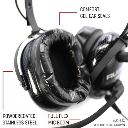 ULTIMATE Alpha Audio Stereo Headset with Volume Control (OTH and BTH) - Behind The Head
