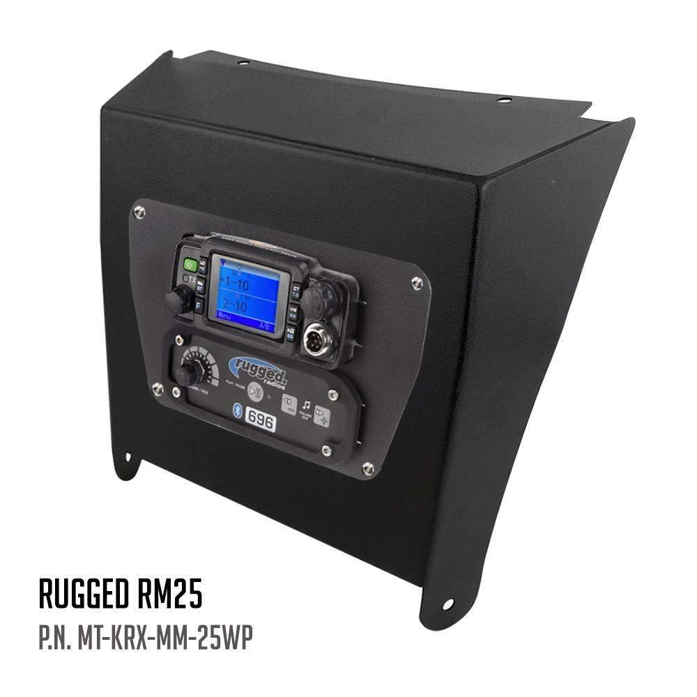 Kawasaki KRX Multi-Mount Kit for Rugged Mobile Radios and Intercom - Rugged M1/G1/G4/RM45/RM60/GMR45 with Switch Holes