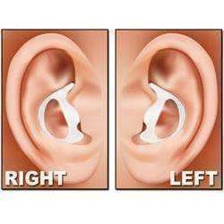 Rubber Ear Mold Buds for Acoustic Tubes - Right Ear / Dark Color
