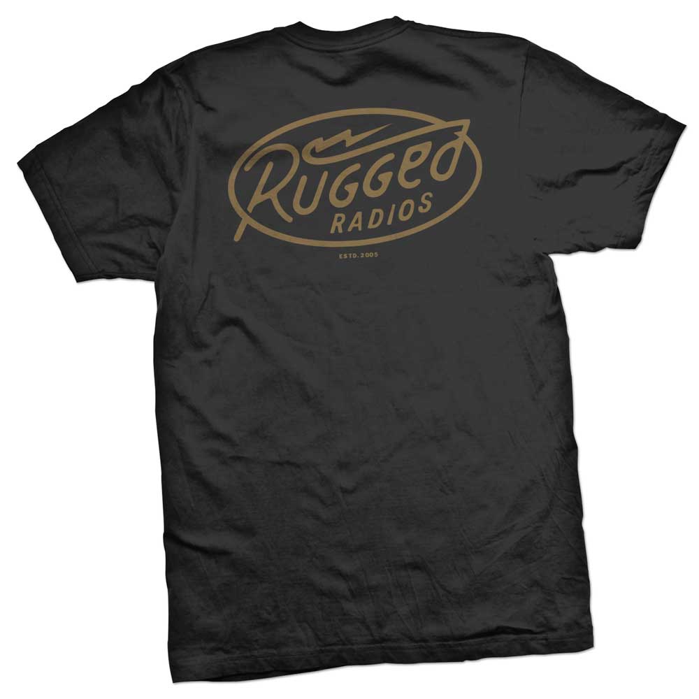 Rugged Radios Bolt T-Shirt - Black - Xxxl