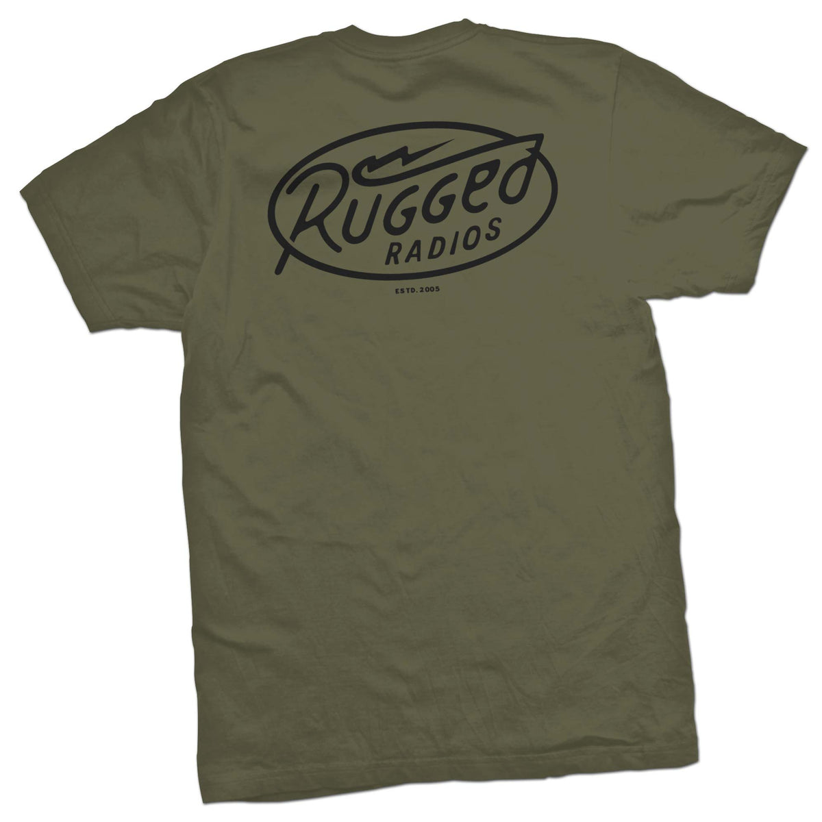 Rugged Radios Bolt T-Shirt - Green - Xxxl