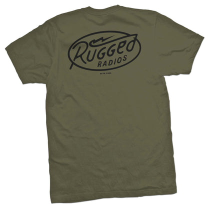 Rugged Radios Bolt T-Shirt - Green - Xxxl