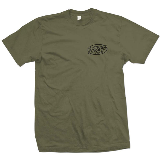 Rugged Radios BOLT T-Shirt - Green - Extra Large