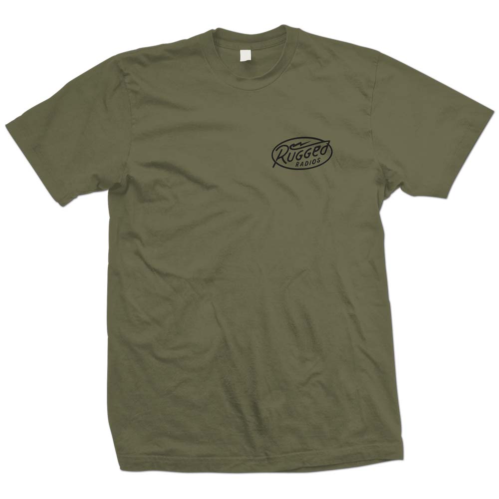 Rugged Radios Bolt T-Shirt - Green - Xxxl