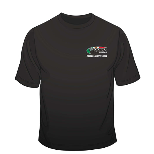 Rugged Radios Mexican Flag T-Shirt - Black - Xxxl
