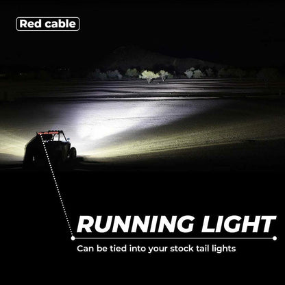 1.75-2â€?UTV Red Chase Tail Light 90133 Can Am Maverick X3 Polaris RZR PRO XP 2020 - KEMIMOTO