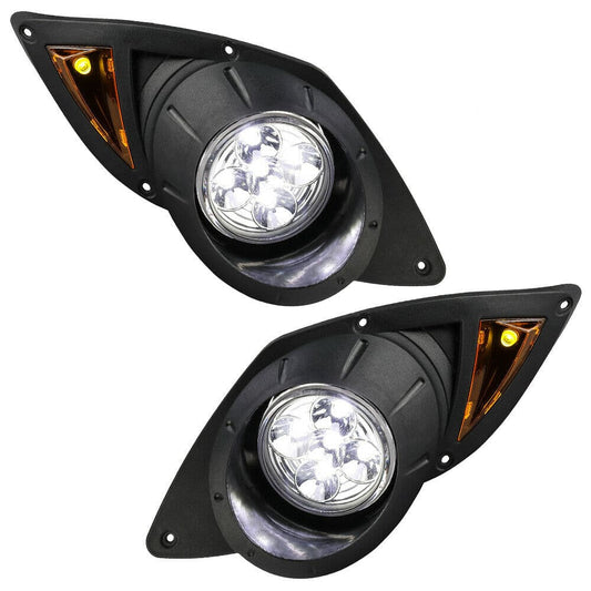 For Yamaha G29 Drive Golf Cart LED Headlight & Tail Light Kit Set 2007-Up - KEMIMOTO
