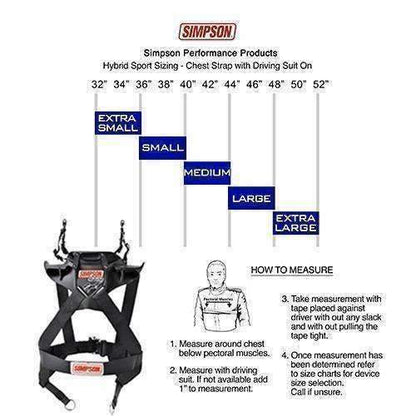 Simpson Hybrid Sport Head & Neck Restraint - Extra Small