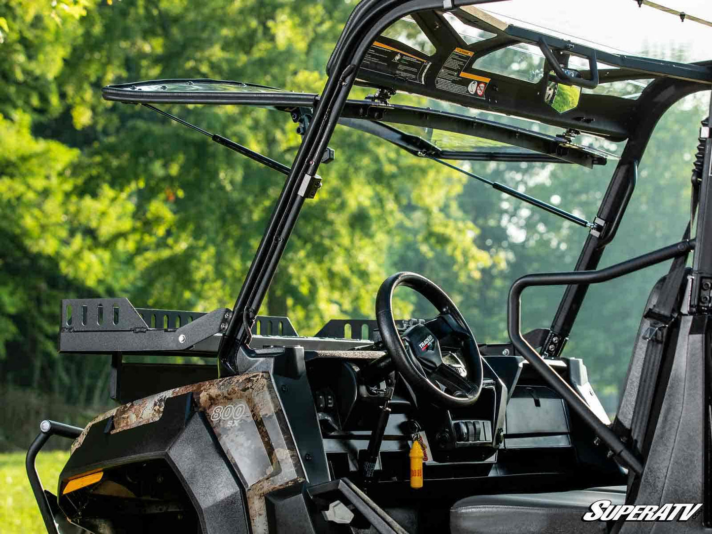 Tracker 800SX Flip Windshield