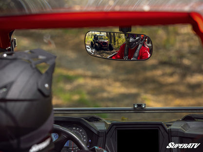 UTV Mirror with ShatterProof Tempered Glass and 1.75" Clamp Fit Polaris RZR