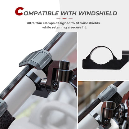 UTV 1.6"-2" Rear View Side Mirror fit can am maverick x3/Polaris RZR/Honda/kawasaki - Kemimoto
