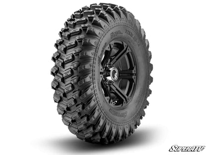 Standard XT Warrior Tires 28x10x14 on 14x7 Bandit H-Series Black Wheels 4/156 Pattern