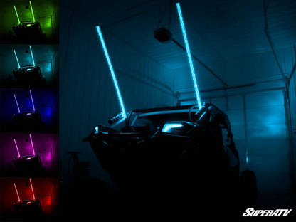 Rgb LED Whip Lights