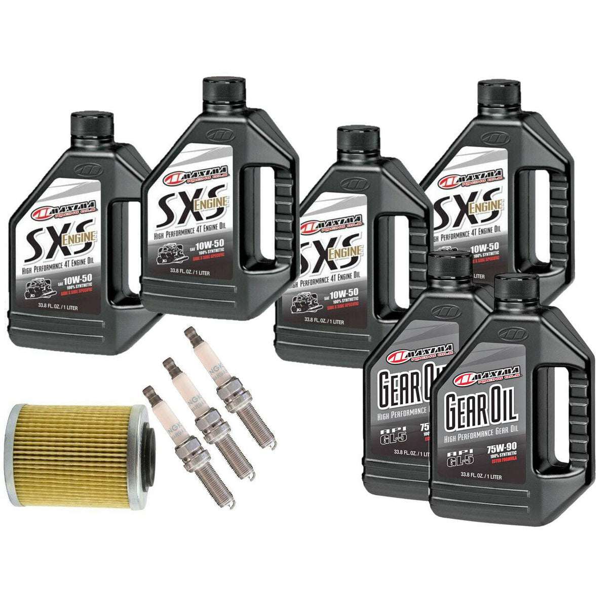 Maxima Can-Am Maverick X3 Full Synthetic Oil Change Kit