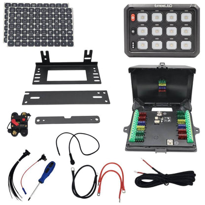 12 Gang RGB Rocker Switch Panel