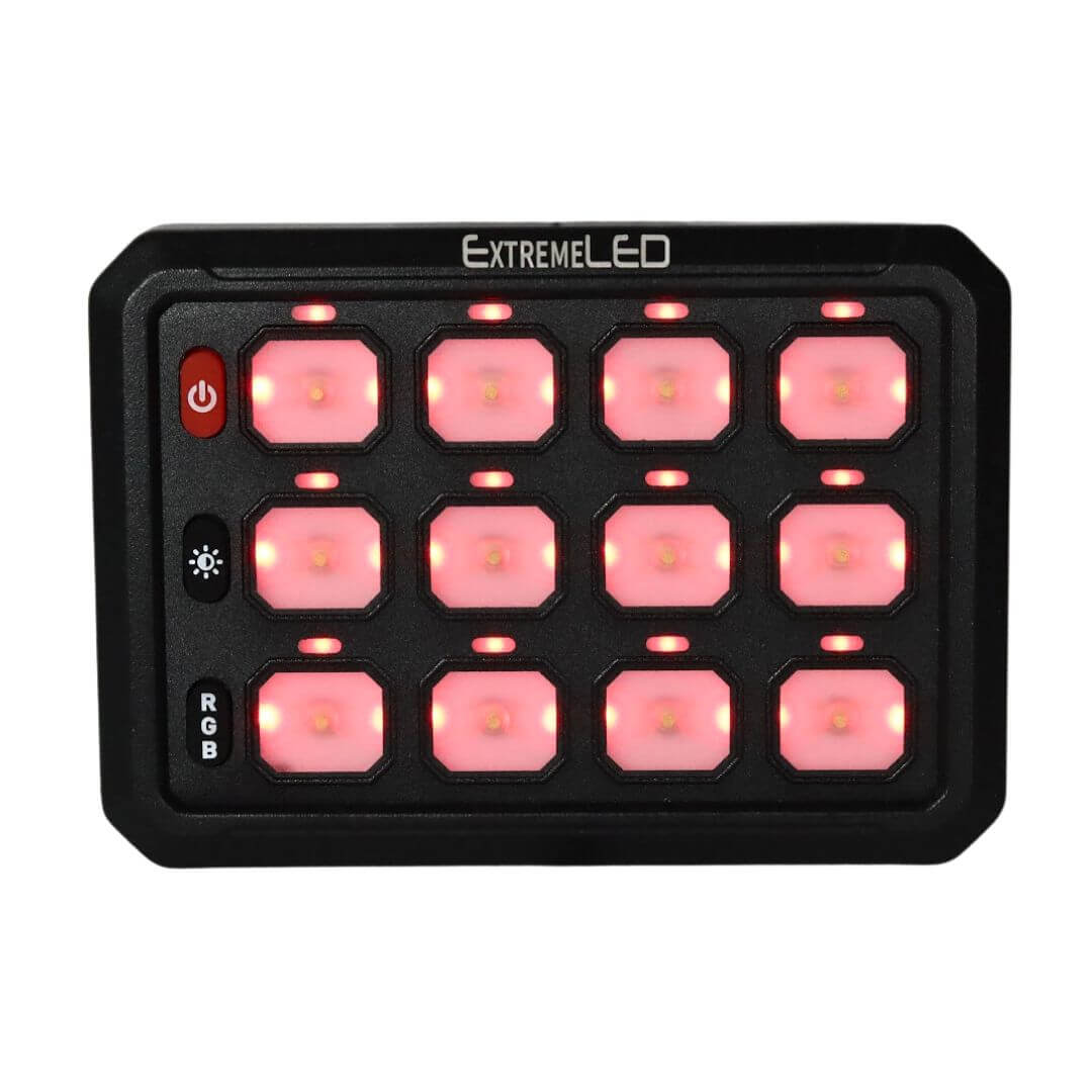 12 Gang RGB Rocker Switch Panel