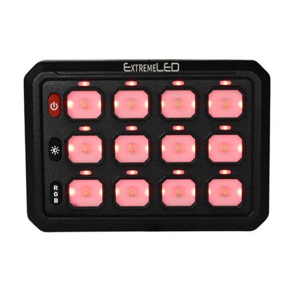 12 Gang RGB Rocker Switch Panel