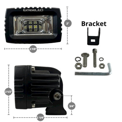 3" LED Scene Light Pair and Wiring Kit