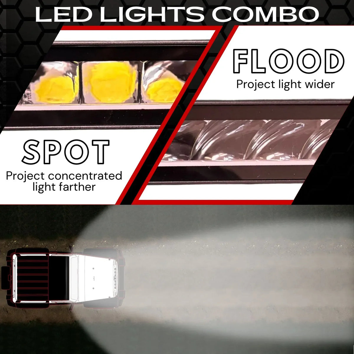 30" Extreme Series Low Profile Combo RGB Light Bar & Harness Kit